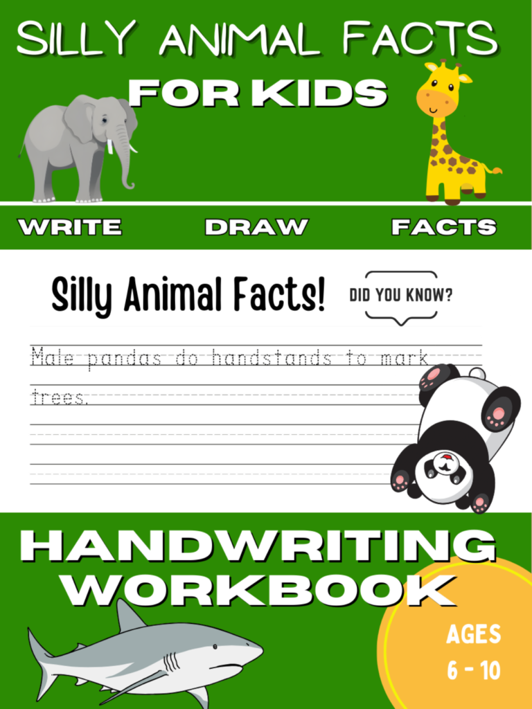 Silly Animal Facts Handwriting Practice