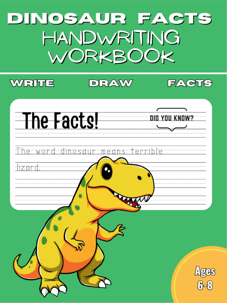Dinosaur Facts Handwriting Practice